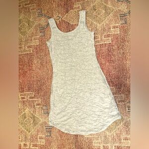 Toad & Co textured ruched mini tank active dress size xs Heather grey